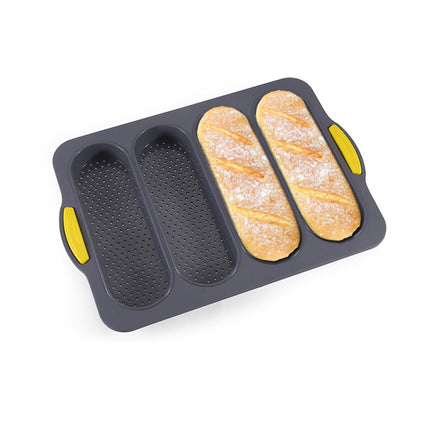 Four-hole Oval Bread Mold Rectangle Non-stick Toast Bread Baking Mold Loaf Pan