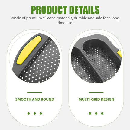 Four-hole Oval Bread Mold Rectangle Non-stick Toast Bread Baking Mold Loaf Pan