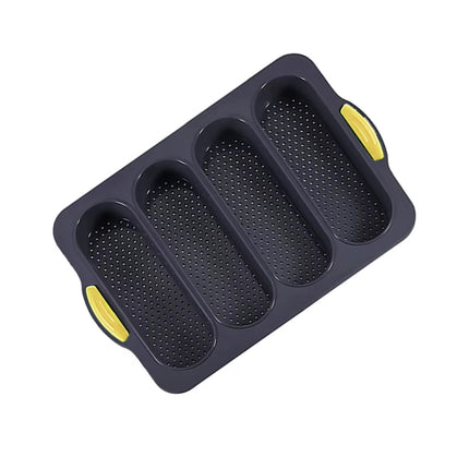 Four-hole Oval Bread Mold Rectangle Non-stick Toast Bread Baking Mold Loaf Pan