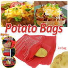 2X Microwave Baked Potato Corn Cooking Bag Reusable Washable Corn Cooker Express