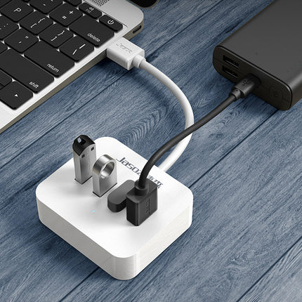 USB 3.0 HUB 4 Port Ultra-Thin Design Portable Built-in Cable for PC Laptop Mac