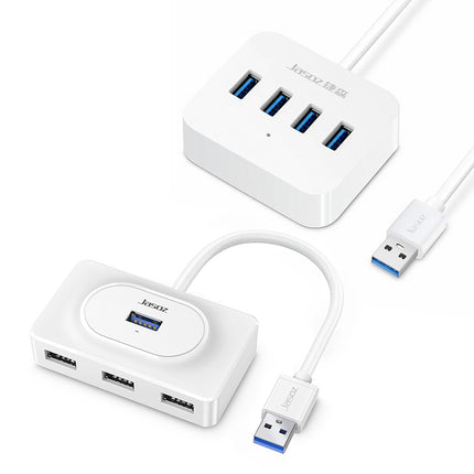 USB 3.0 HUB 4 Port Ultra-Thin Design Portable Built-in Cable for PC Laptop Mac