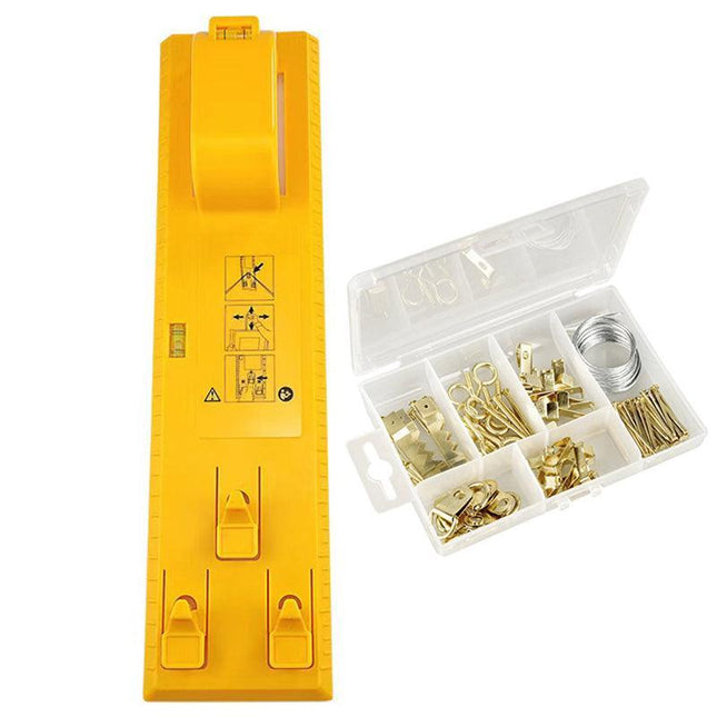 Picture Hanging Tool Tools Frame Hanger Easy Wall Photo Hanging Level Ruler Au - Aimall