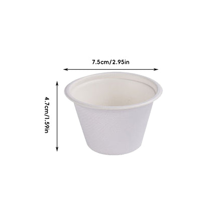 100PCS Dipping Sauce Dish 4Oz Small Condiment Bowls for Sushi Soy Sauce Snacks