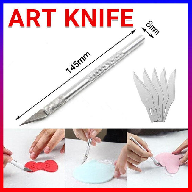 Model Hobby Cutting Precision Blade Crafts Art Knife Exacto Style Razor Cutter - Aimall