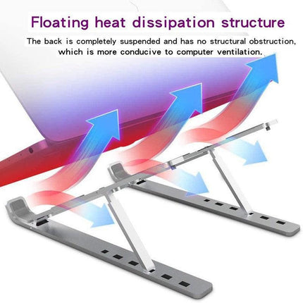 Portable Adjustable Aluminum Alloy Laptop Stand Foldable Desktop Tripod Tray AU - Aimall