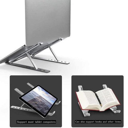 Portable Adjustable Aluminum Alloy Laptop Stand Foldable Desktop Tripod Tray AU - Aimall
