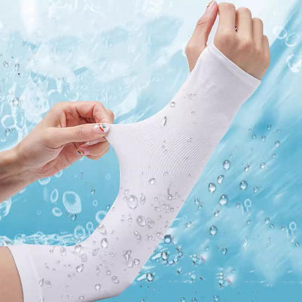 Unisex Outdoor Cooling Arm Protectors Sleeves Sun UV Protection Stretch Covers - Aimall