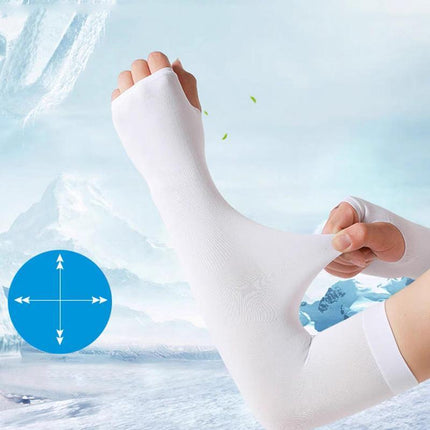 Unisex Outdoor Cooling Arm Protectors Sleeves Sun UV Protection Stretch Covers - Aimall