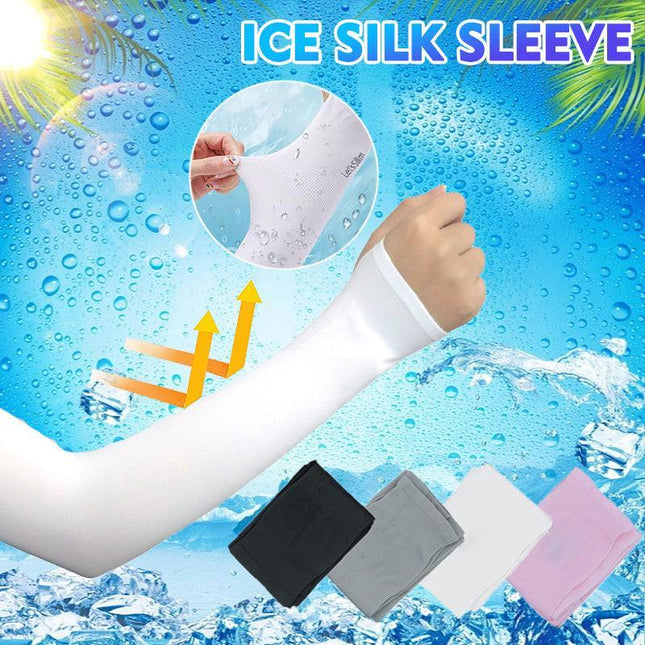 Unisex Outdoor Cooling Arm Protectors Sleeves Sun UV Protection Stretch Covers - Aimall