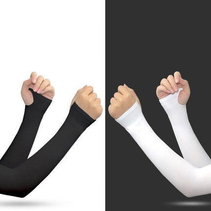 Unisex Outdoor Cooling Arm Protectors Sleeves Sun UV Protection Stretch Covers - Aimall