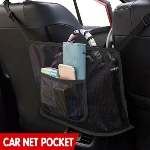 Car Net Pocket Handbag Holder Between Seats Organizer Purse Storage Mesh Bag
