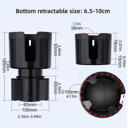 Large Car Water Cup Holder Beverage Holder for Drink Universal Car Cup Organizer