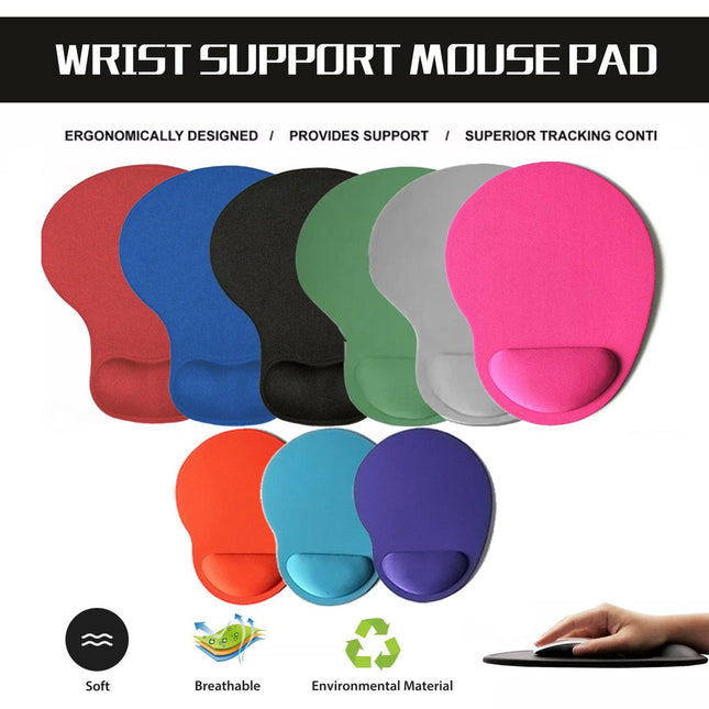 Ergonomic Comfort Wrist Support Mouse Pad Mice Mat PC Non Slip Ultralight 17g AU - Aimall