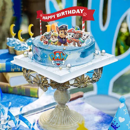 Paw Patrol Cake Topper Kids Birthday Party Cake Decoration Party Supplies - Aimall