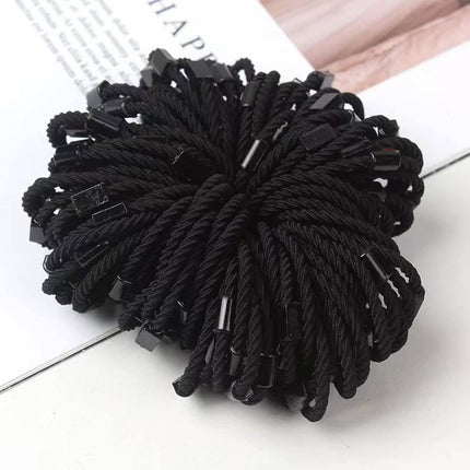 50 X Hair Ties Elastic Band Snagless Ponytail Tie School Bubbles Various Colours