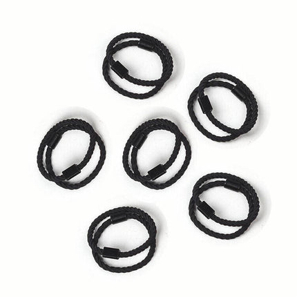 50 X Hair Ties Elastic Band Snagless Ponytail Tie School Bubbles Various Colours