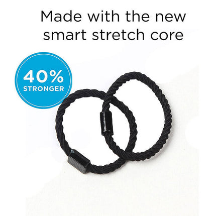 50 X Hair Ties Elastic Band Snagless Ponytail Tie School Bubbles Various Colours