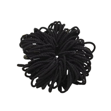 50 X Hair Ties Elastic Band Snagless Ponytail Tie School Bubbles Various Colours