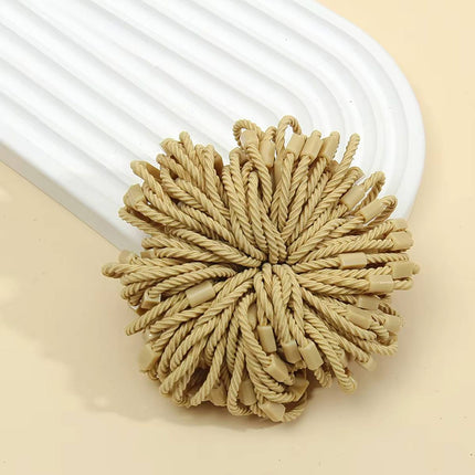 50 X Hair Ties Elastic Band Snagless Ponytail Tie School Bubbles Various Colours