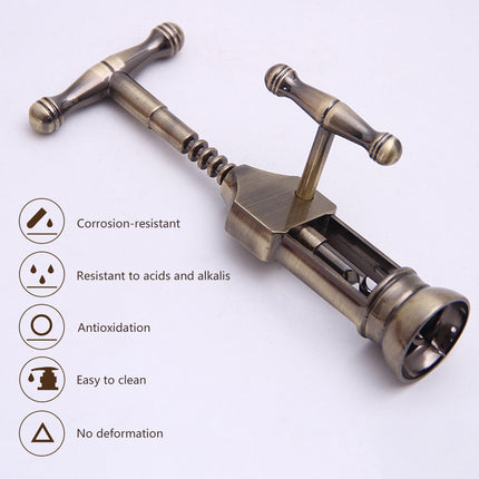 Multifunctional Manual Wine Bottle Opener Premium Grade Aluminum Alloy Durable