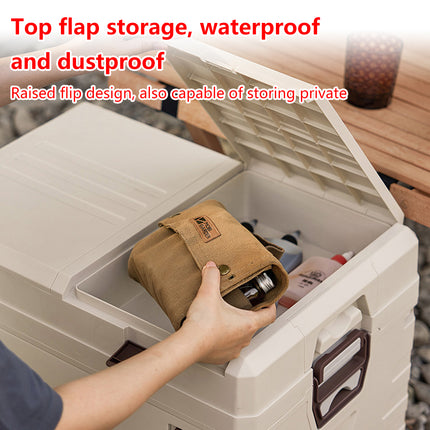 Foldable Storage Box Outdoor Camping Organizer for Hiking Picnic Travel Gear