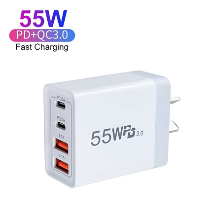 30W Qualcomm 3Port Qc3.0 Fast Charging Usb Wall Charger Adapter For Iphone Au