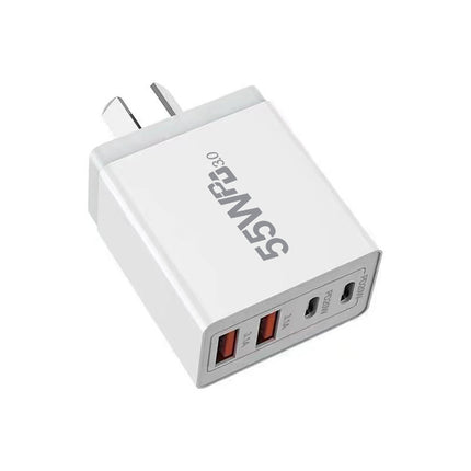 30W Qualcomm 3Port Qc3.0 Fast Charging Usb Wall Charger Adapter For Iphone Au