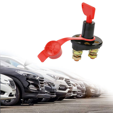2pcs 12V 24V Disconnect Battery Isolator Cut Off Kill Switch Key Car Marine Boat
