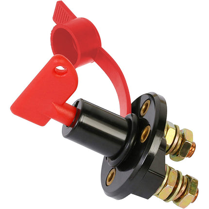 2pcs 12V 24V Disconnect Battery Isolator Cut Off Kill Switch Key Car Marine Boat