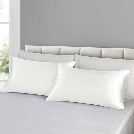 2X Satin Pillow Case Bedroom Pillowcase Cushion Covers Home Decor Luxury Slip - Aimall