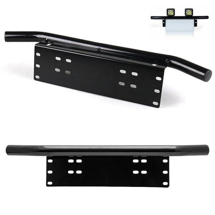 23" Number Plate Bullbar Frame For Driving Light Bar Mount Mounting Bracket - Aimall