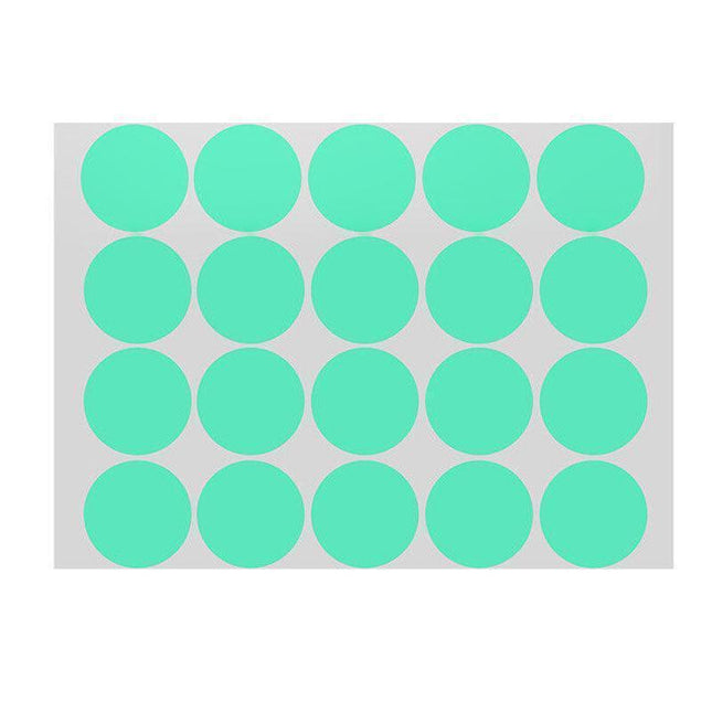 Green Assorted Sizes Colour Sticker Dots Adhesive Round Labels Circular Spot Scrapbook - Aimall