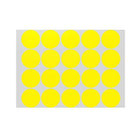 Yellow Assorted Sizes Colour Sticker Dots Adhesive Round Labels Circular Spot Scrapbook - Aimall