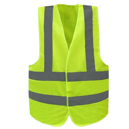 Safety Vest Reflective Tape Yellow Day Workware Night High Visibility - Aimall
