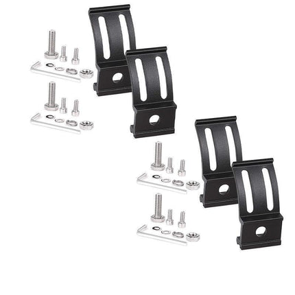 2X Mounting Brackets Rotating Slide Base Mounts AL Alloy For LED Work Light Bar - Aimall