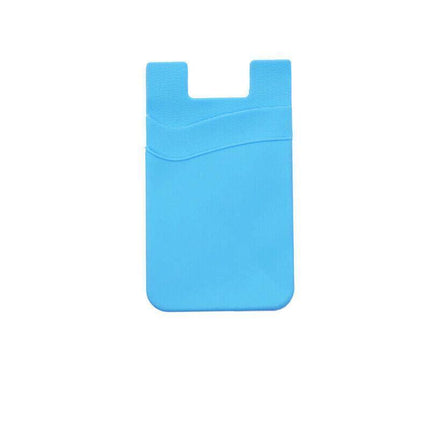 Silicone Mobile Phone Back Double Layers Card Holder Wallet 3M Stick On Adhesive - Aimall