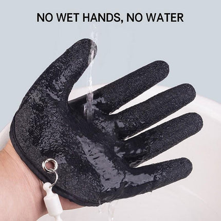 Fisherman Pro Fishing Glove With Magnet Release Catch Anti-slip Cut Resistant - Aimall