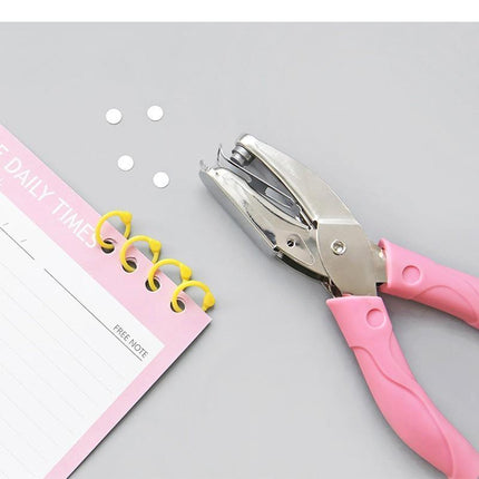 Circle/Heart/Star Shaped Metal Hole Punch pliers Soft Grip Paper Hand Puncher - Aimall