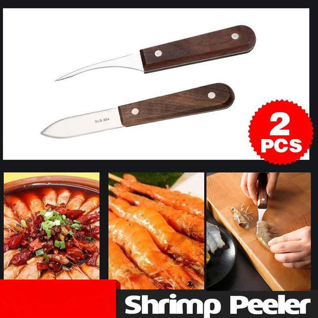 Prawn Peeler Shrimp Deveiner Device Shrimp Opener Kitchen Tool Stainless Steel