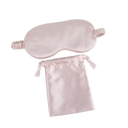 Pure Soft Silk EyeShade Blindfold Sleep Eye Mask Cover Light Shade Travel Relax - Aimall