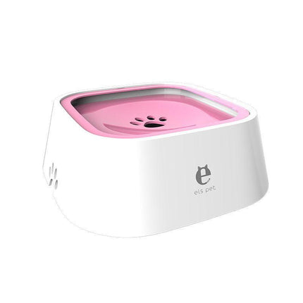 1.5L Pet Dog Cat Water Bowl No Spill Slow Feeder Dispenser Dust Free Non-Skid - Aimall