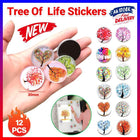 12PCS Tree Of Life Landscape Refrigerator Magnets Glass Stickers Whiteboard - Aimall