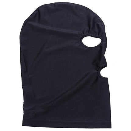 Black Face Mask Blindfold Head Mask Open Eye Mouth Adult Cosplay Gimp Mask - Aimall