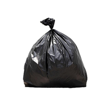 100PCS Black Heavy Duty Bin Bags Liners Rolls Waste Refuse Sacks Rubbish Bag - Aimall