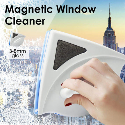 Double Sided Magnetic Window Cleaner Glazed Window Glass Wiper Clean Brush Tools - Aimall