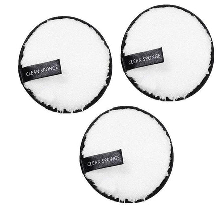 1/3X Reusable Makeup Remover Pads Microfiber Face Cleaner Puff Facial Cleansing - Aimall