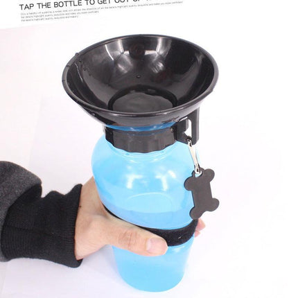 500ML Dog Cat Water Drinking Bottle Detachable Travel Cup Portable Pet Feeder - Aimall