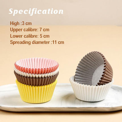 1000X Muffin Cases Liners Coloured Cake Boards Baking Patty Pan Cupcake Case - Aimall
