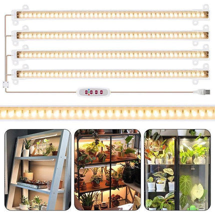 LED Grow Light Tube Strip Full Spectrum Lamp For Indoor Plant Flower Veg Growing - Aimall
